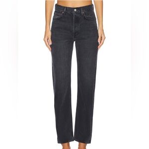 Agolde Dark Gray Women's Straight Leg Jeans